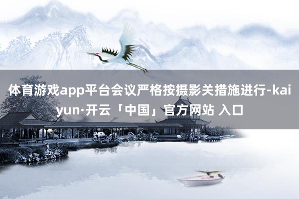 体育游戏app平台会议严格按摄影关措施进行-kaiyun·开云「中国」官方网站 入口